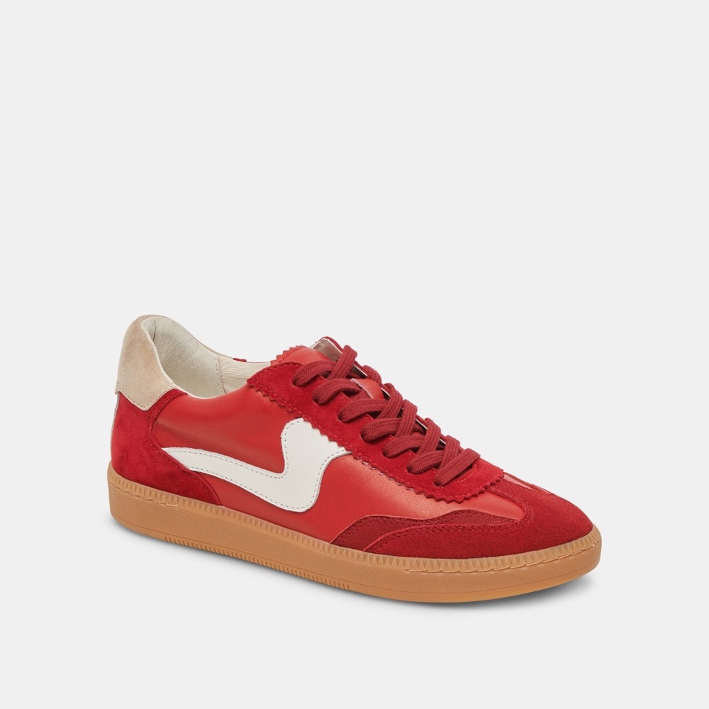Dolce Vita Red and White Sneakers